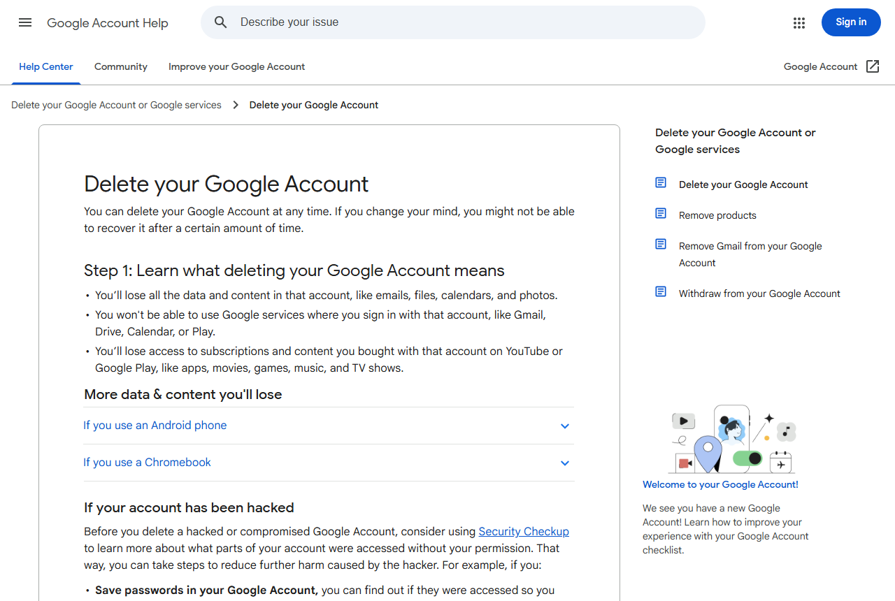 support.google.com 화면 갈무리